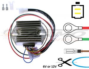 Ducati 6V 12V regulator rectifier